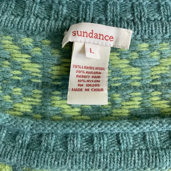 Sundance lambs wool & angora boxy sweater - Picture 6 of 6